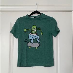 Boys Green Short Sleeve